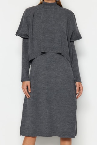 Vestido midi Antracite