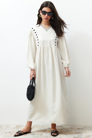 Vestido comprido - Cru