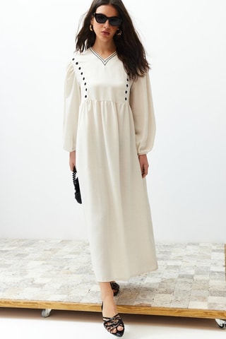 Vestido comprido - Cru