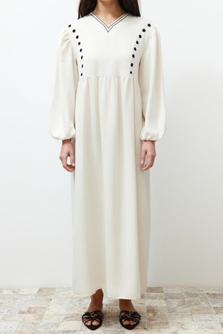 Vestido comprido - Cru