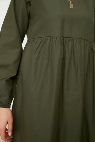 Vestido comprido Caqui