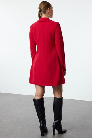 Vestido-camisa - Vermelho