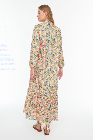 Vestido comprido regular - Laranja