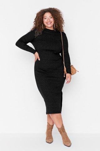 Vestido justo - Preto