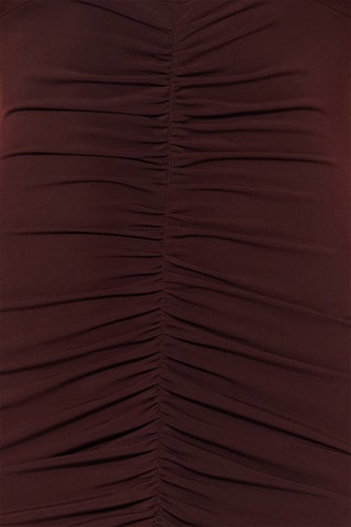 Vestido midi - Castanho-escuro