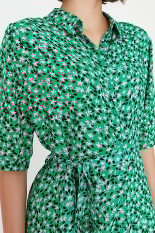 Vestido-camisa - Verde