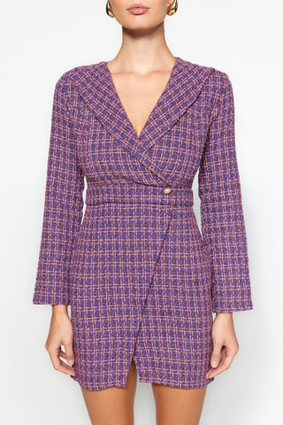 Vestido traçado - Violeta