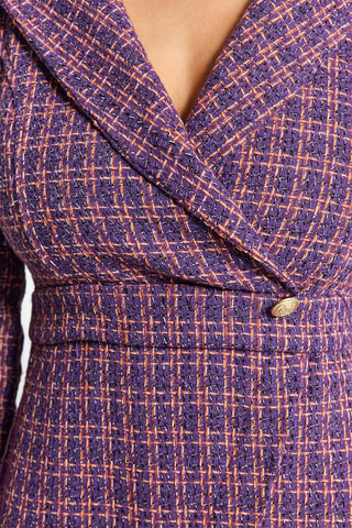 Vestido traçado - Violeta