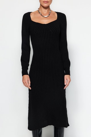 Vestido midi - Preto