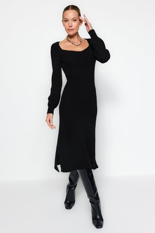 Vestido midi - Preto