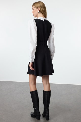 Vestido efeito ilusório - Preto