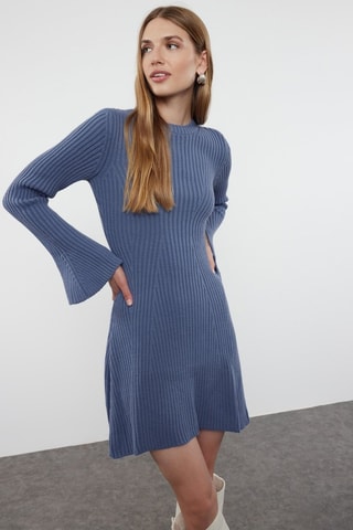 Vestido-camisola - Azul