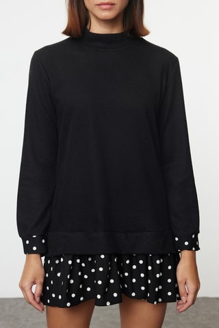 Vestido efeito ilusório - Preto