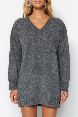 Vestido-camisola - Antracite