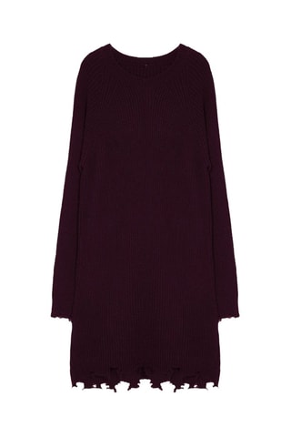 Vestido-camisola - Bordô