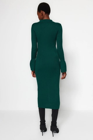 Vestido-camisa - Verde-escuro