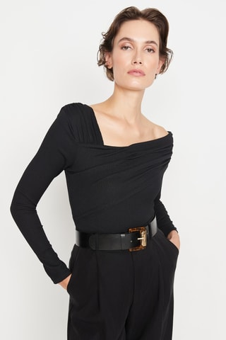 Body assimétrico Preto