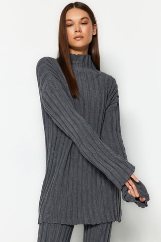 Túnica e calças direitas - Antracite