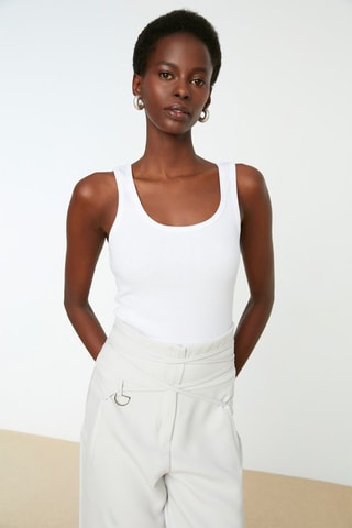 Camisola de alças - Branco