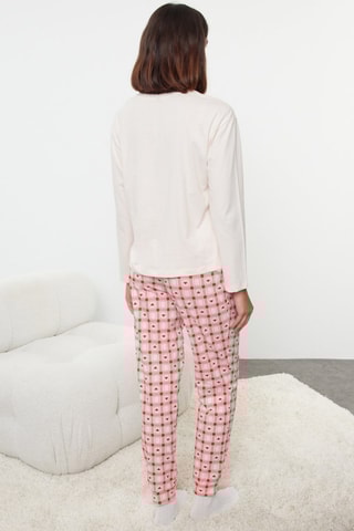 Pijama - Branco e rosa