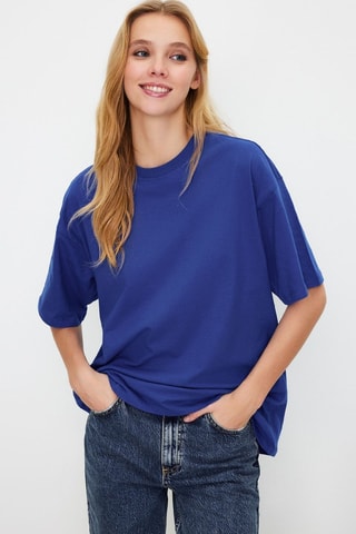 T-shirt oversize - Azul