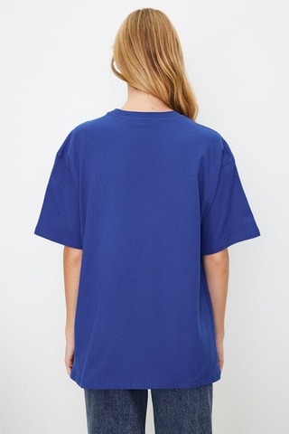 T-shirt oversize - Azul