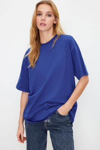 T-shirt oversize - Azul