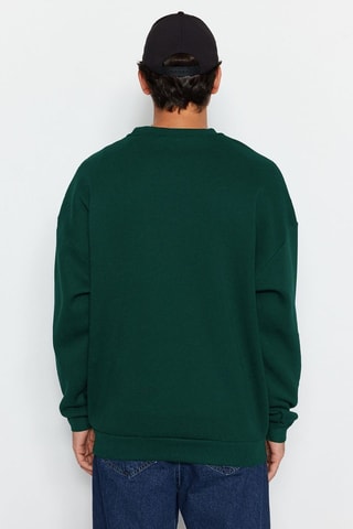Sweat oversize - Verde-escuro