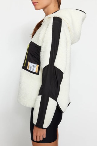 Sweat oversize com capuz - Cru