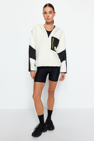 Sweat oversize com capuz - Cru