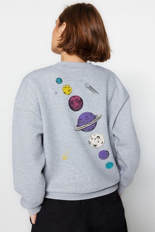 Sweat regular - Cinzento