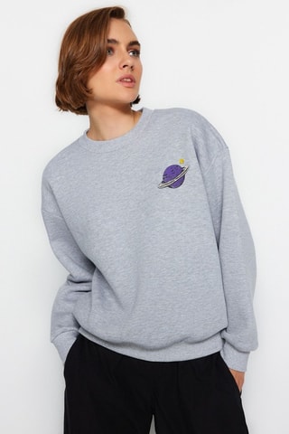 Sweat regular - Cinzento