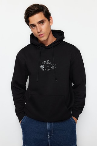 Sweat com capuz Preto