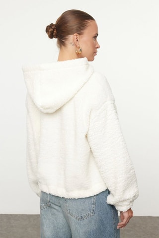 Sweat com capuz - Cru