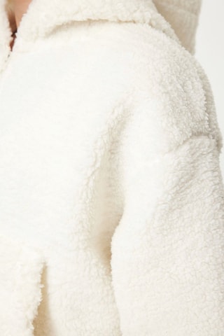 Sweat com capuz - Cru