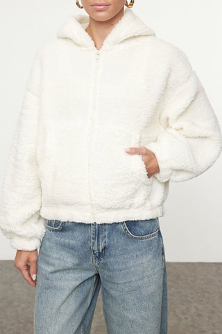 Sweat com capuz - Cru