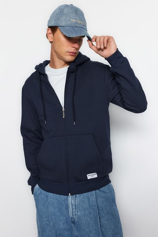 Sweat com capuz - Azul