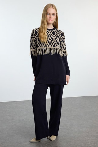 Camisola e calças - Azul-marinho