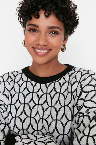 Camisola e calças - Preto e branco