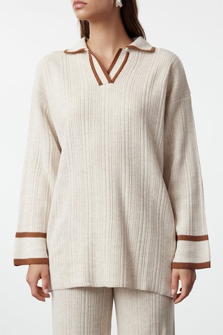 Camisola e calças - Bege