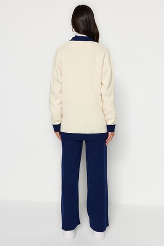 Cardigã e calças - Azul