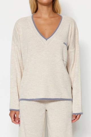 Camisola e calças - Bege