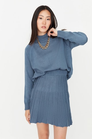 Pull et jupe - Bleu