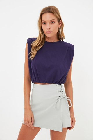 Saia-calção Cinzento