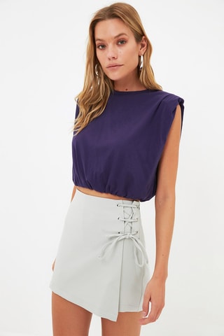 Saia-calção Cinzento