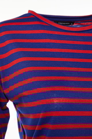 Top - Vermelho e azul