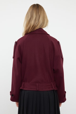 Casaco de marinheiro regular - Bordô