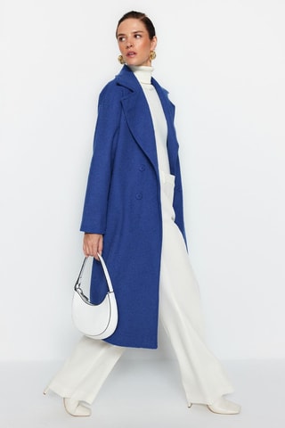 Sobretudo oversize - Azul