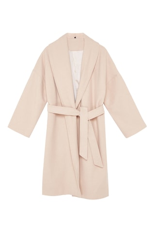 Casaco de malha oversize - Cru