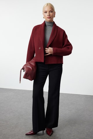 Casaco regular - Bordô